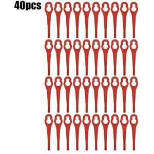 Unbranded 40 For-Ferrex-Aldi FAR 20-1 Grass Trimmer Plastic Blades 97699/2002706/FE220 Unbranded 40 For-Ferrex-Aldi FAR 20-1 Grass Trimmer Plastic Blades 97699/2002706/FE220