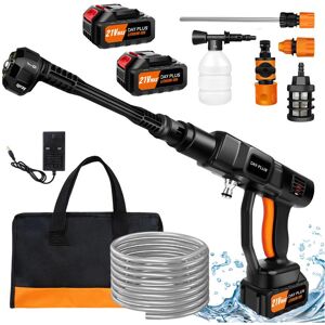 Unbranded (Pressure Washer with 2 Batteries/Black) Cordless Pressure Washer, 21V 1500W Por Unbranded (Pressure Washer with 2 Batteries/Black) Cordless Pressure Washer, 21V 1500W Por