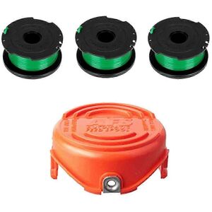 Unbranded 3-piece trimmer line spool + 1 cap -080-/90583594 Replacement for GH3000 LST540 Unbranded 3-piece trimmer line spool + 1 cap -080-/90583594 Replacement for GH3000 LST540