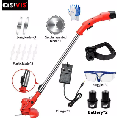 Cloud Ledger 12V Cordless Strimmer Grass Trimmer Garden Edger Electric + 2 Battery Cloud Ledger 12V Cordless Strimmer Grass Trimmer Garden Edger Electric + 2 Battery