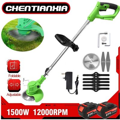 Unbranded 21V Cordless Electric Strimmer Grass Trimmer Weed Cutter Garden Edger 2 Battery Unbranded 21V Cordless Electric Strimmer Grass Trimmer Weed Cutter Garden Edger 2 Battery