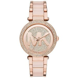 Michael Kors Parker Ladies Watch Rose Gold PVD Bracelet Crystal Paved Dial MK61 Michael Kors Parker Ladies Watch Rose Gold PVD Bracelet Crystal Paved Dial MK61