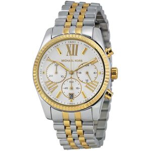 Michael Kors Lexington Ladies Chronograph Watch Two Tone Stainless Steel Bracele Michael Kors Lexington Ladies Chronograph Watch Two Tone Stainless Steel Bracele
