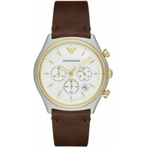 Emporio Armani Classic Men's Watch AR11033 - Chronograph Dial, Brown Leather Str Emporio Armani Classic Men's Watch AR11033 - Chronograph Dial, Brown Leather Str