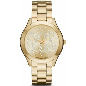 Michael Kors Slim Runway Women Watch¦Gold Tone Bracelet¦Crystal Pave Dial¦MK3590 Michael Kors Slim Runway Women Watch¦Gold Tone Bracelet¦Crystal Pave Dial¦MK3590