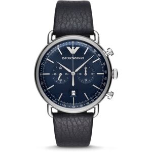 NEW Emporio Armani Men's Blue Dial Leather Band Quartz Watch AR11105 WARRANTY NEW Emporio Armani Men's Blue Dial Leather Band Quartz Watch AR11105 WARRANTY