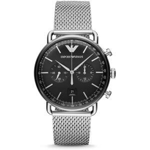 Emporio Armani Aviator Men's Watch AR11104 Chrono Tachymeter Dial Mesh Strap Emporio Armani Aviator Men's Watch AR11104 Chrono Tachymeter Dial Mesh Strap