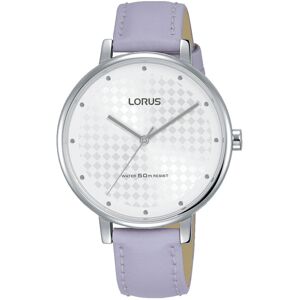 Lorus Ladies Patterned White Dial Mauve Leather Strap Dress Watch RG267PX8 Lorus Ladies Patterned White Dial Mauve Leather Strap Dress Watch RG267PX8