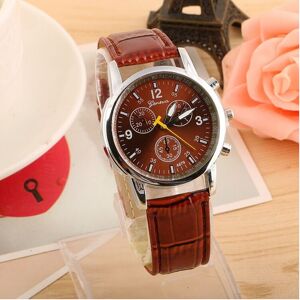 Unbranded (Brown) Luxury Men Watch Leather Watches Quartz Military wristwatch Relojes Homb Unbranded (Brown) Luxury Men Watch Leather Watches Quartz Military wristwatch Relojes Homb