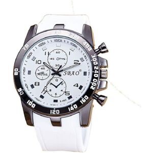 Unbranded (White) Silicone Strap Luxury Sport Analog Quartz Modern Men Fashion Wrist Watch Unbranded (White) Silicone Strap Luxury Sport Analog Quartz Modern Men Fashion Wrist Watch