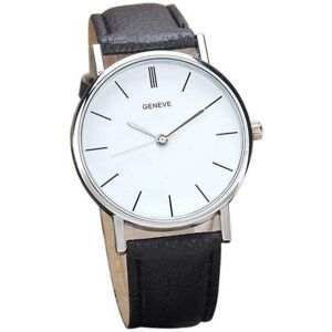 Unbranded (Black#2) New Fashion Men Women Geneve Leather Band Analog Quartz Vintage Wrist Unbranded (Black#2) New Fashion Men Women Geneve Leather Band Analog Quartz Vintage Wrist