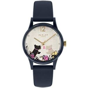 Radley Say It with Flowers Ladies Navy Silicone Strap Floral Kissing Dogs Watch Radley Say It with Flowers Ladies Navy Silicone Strap Floral Kissing Dogs Watch