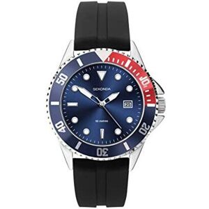 Sekonda Mens Black Rubber Strap Blue Dial Sports Watch 1623 Sekonda Mens Black Rubber Strap Blue Dial Sports Watch 1623