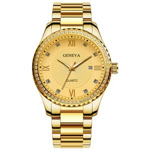 Unbranded Golden Watches Men Stainless Steel Watch Calendar Quartz Wristwatch Business Wat Unbranded Golden Watches Men Stainless Steel Watch Calendar Quartz Wristwatch Business Wat