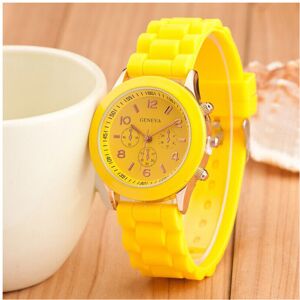 Unbranded Women Watches Ultra-thin Quartz Watch Ladies Clock Yellow Silicone Wristwatch re Unbranded Women Watches Ultra-thin Quartz Watch Ladies Clock Yellow Silicone Wristwatch re