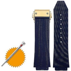 Unbranded (blue A gold, 25mm-19mm) Watchband For Hublot Big Bang Silicone 25*19mm Waterpro Unbranded (blue A gold, 25mm-19mm) Watchband For Hublot Big Bang Silicone 25*19mm Waterpro
