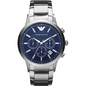 Emporio Armani Watch for Men Chronograph Movement 43 mm Silver Steel Stainless S Emporio Armani Watch for Men Chronograph Movement 43 mm Silver Steel Stainless S