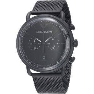 Emporio Armani Aviator Chronograph Quartz Watch - Black Dial, Black PVD Stainles Emporio Armani Aviator Chronograph Quartz Watch - Black Dial, Black PVD Stainles