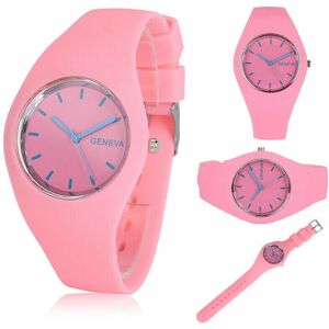 Selloria (Pink) Women Ladies Soft Jelly Silicone Band Quartz Sports Girl Kids Wrist Watch Selloria (Pink) Women Ladies Soft Jelly Silicone Band Quartz Sports Girl Kids Wrist Watch