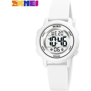 Skmei (White) Colorful Kids Boys Girls Led Digital Watch Waterproof Alarm Skmei (White) Colorful Kids Boys Girls Led Digital Watch Waterproof Alarm