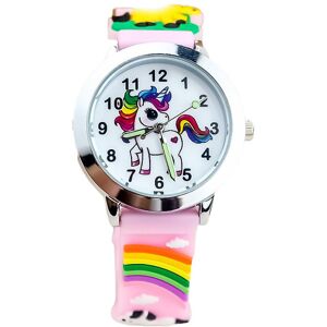Unbranded (Pink) Children Kids Girls Silicone Cartoon Unicorn Rainbow Watch Fashion Quartz Unbranded (Pink) Children Kids Girls Silicone Cartoon Unicorn Rainbow Watch Fashion Quartz