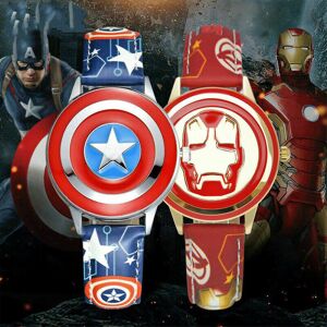 Unbranded (Iron Man) Super Hero Captain Iron Man Avengers Quartz Watch Kids Flip Case Watc Unbranded (Iron Man) Super Hero Captain Iron Man Avengers Quartz Watch Kids Flip Case Watc