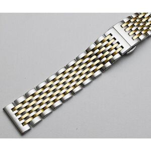 Unbranded (silver,gold, 21mm) Curved End Stainless Steel Watch Band 18mm 19mm 20mm 21mm 22 Unbranded (silver,gold, 21mm) Curved End Stainless Steel Watch Band 18mm 19mm 20mm 21mm 22