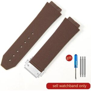 Unbranded (J02-Brown-Steel-Z2 26x19mm) For Hublot Yubo High Quality Silicone Waterproof W Unbranded (J02-Brown-Steel-Z2 26x19mm) For Hublot Yubo High Quality Silicone Waterproof W