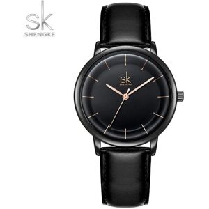 Maxpower (black) Shengke Women Watches Simple Fashion Female Leather Quartz Wrist Watch L Maxpower (black) Shengke Women Watches Simple Fashion Female Leather Quartz Wrist Watch L