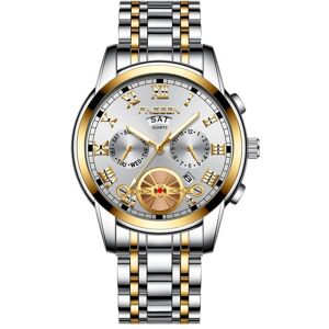 Maxpower (white) New Mechanical Style Watch Men's Fashion Men's Quartz Stainles Maxpower (white) New Mechanical Style Watch Men's Fashion Men's Quartz Stainles