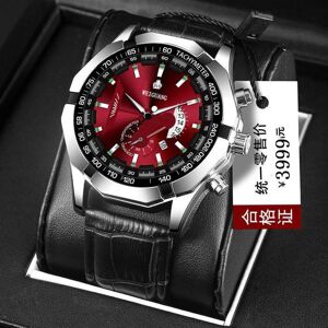 Maxpower (red,black) Automatic Movement Watch Men's Non-mechanical Watch Calendar Wa Maxpower (red,black) Automatic Movement Watch Men's Non-mechanical Watch Calendar Wa