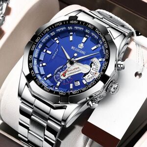 Maxpower (blue) Fashion Automatic Movement Watch Men's Calendar Waterproof Luminous Maxpower (blue) Fashion Automatic Movement Watch Men's Calendar Waterproof Luminous