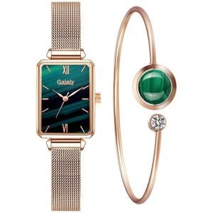 Maxpower (green) Fashion Watch & Bracelet Set Women Square Watch Luxury Quartz Clock Magn Maxpower (green) Fashion Watch & Bracelet Set Women Square Watch Luxury Quartz Clock Magn