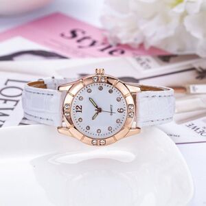 Maxpower (white) Luxury Womens Analig Quartz Wristwatches Leather Strap Luminous Watch Ca Maxpower (white) Luxury Womens Analig Quartz Wristwatches Leather Strap Luminous Watch Ca