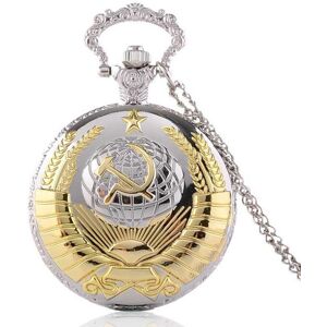 Maxpower (gold) Men Pocket Watch Soviet Emblem Earth Sickle Hammer Communism Quartz Pocke Maxpower (gold) Men Pocket Watch Soviet Emblem Earth Sickle Hammer Communism Quartz Pocke
