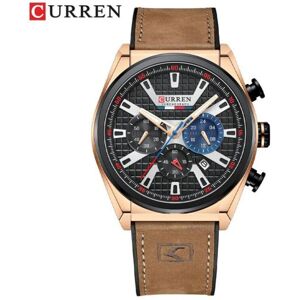 Maxpower (brown) Curren Wristwatches Quartz Wrist Watch For Men Casual Sports Chronograph Maxpower (brown) Curren Wristwatches Quartz Wrist Watch For Men Casual Sports Chronograph