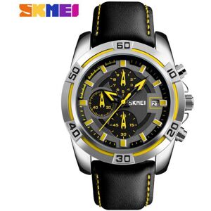 Maxpower (Yellow) SKMEI Men Quartz Watch Fashion Luxury Leather Waterproof Business Casu Maxpower (Yellow) SKMEI Men Quartz Watch Fashion Luxury Leather Waterproof Business Casu