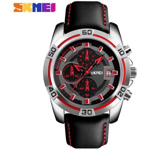 Maxpower (Red) SKMEI Men Quartz Watch Fashion Luxury Leather Waterproof Business Casual Maxpower (Red) SKMEI Men Quartz Watch Fashion Luxury Leather Waterproof Business Casual