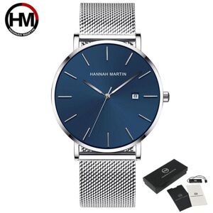 Maxpower (silver) Hannah Martin Classic Bauhaus Design Men Watch Dark Blue Japan Quartz W Maxpower (silver) Hannah Martin Classic Bauhaus Design Men Watch Dark Blue Japan Quartz W