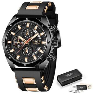 Maxpower (Black) LIGE New Watch Men Luxury Brand Big Dial Watches Men Waterproof Quartz W Maxpower (Black) LIGE New Watch Men Luxury Brand Big Dial Watches Men Waterproof Quartz W