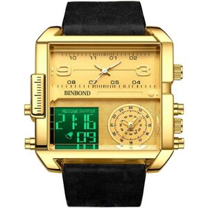 Maxpower (black,gold) Luxury Brand Gold Watch Oversized Dial Multifunctional Outdoor Spor Maxpower (black,gold) Luxury Brand Gold Watch Oversized Dial Multifunctional Outdoor Spor