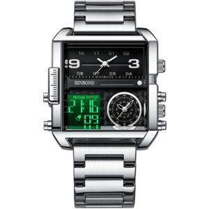 Maxpower (silver,black) Luxury Brand Gold Watch Oversized Dial Multifunctional Outdoor Sp Maxpower (silver,black) Luxury Brand Gold Watch Oversized Dial Multifunctional Outdoor Sp