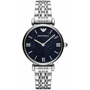 Emporio Armani Gianni T-Bar Ladies Watch AR11091Blue DialStainless Steel Strap Emporio Armani Gianni T-Bar Ladies Watch AR11091Blue DialStainless Steel Strap