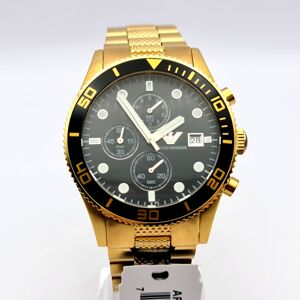 NEW EMPORIO ARMANI AR5857 YELLOW GOLD STAINLESS STEEL MEN'S WATCH NEW EMPORIO ARMANI AR5857 YELLOW GOLD STAINLESS STEEL MEN'S WATCH