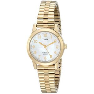 Timex Womens T2M827 Essex Avenue Gold-Tone Stainless Steel Expansion Band Watch Timex Womens T2M827 Essex Avenue Gold-Tone Stainless Steel Expansion Band Watch