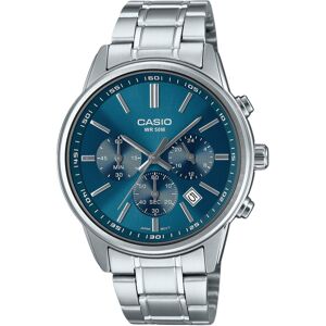 Casio Standard Analog Chronograph Stainless Steel Blue Dial Quartz MTP-E515D-2A1 Casio Standard Analog Chronograph Stainless Steel Blue Dial Quartz MTP-E515D-2A1