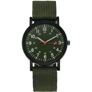 Unbranded (Green) Analog Men Wrist Quartz Analog Watch Nylon Woven Strap Sports Casual Pre Unbranded (Green) Analog Men Wrist Quartz Analog Watch Nylon Woven Strap Sports Casual Pre