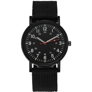 Unbranded (Black) Analog Men Wrist Quartz Analog Watch Nylon Woven Strap Sports Casual Pre Unbranded (Black) Analog Men Wrist Quartz Analog Watch Nylon Woven Strap Sports Casual Pre