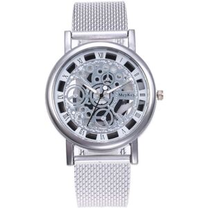 Unbranded (Silver) Trendy Watch Strap Men Quartz Pointer Casual Style Gifts Wristwatch Acc Unbranded (Silver) Trendy Watch Strap Men Quartz Pointer Casual Style Gifts Wristwatch Acc