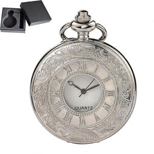 Unbranded (As show, One size) Vintage Pocket Watch, Quartz Pocket Watch with ChainSilver, Unbranded (As show, One size) Vintage Pocket Watch, Quartz Pocket Watch with ChainSilver,